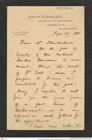 Nachlass Franz Steindachner, Brief von Alexander Goodman More an Franz Steindachner (27.09.1881), Inv.Nr. 349.07, Seite 1